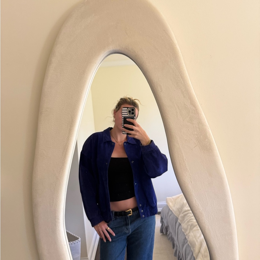 Talbots Blue Bomber Jacket Casual Style